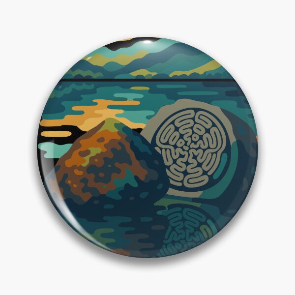 Item preview, Derwent Water Centenary Stones Abstract Design designed and sold by Cumbria Guru.