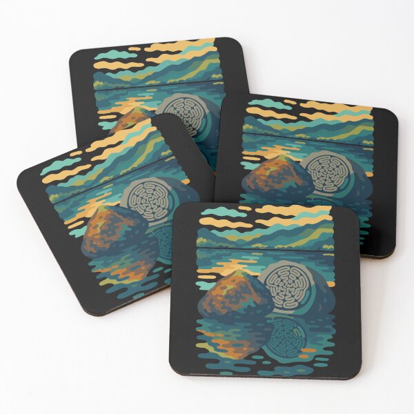 Item preview, Derwent Water Centenary Stones Abstract Design designed and sold by Cumbria Guru.