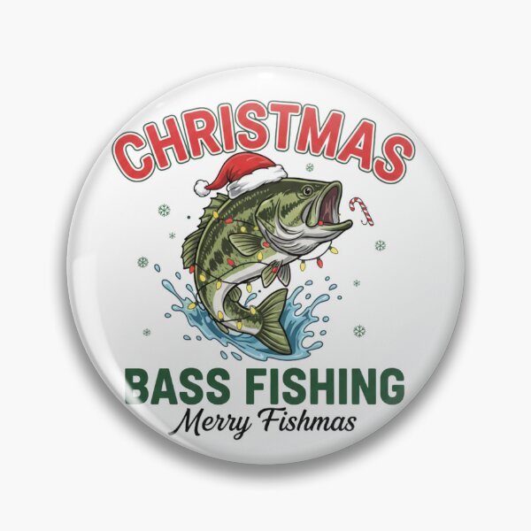 Item preview, Merry Fishmas Bass Fishing | Funny Christmas Fishing T-Shirt designed and sold by Wear Sculpt.