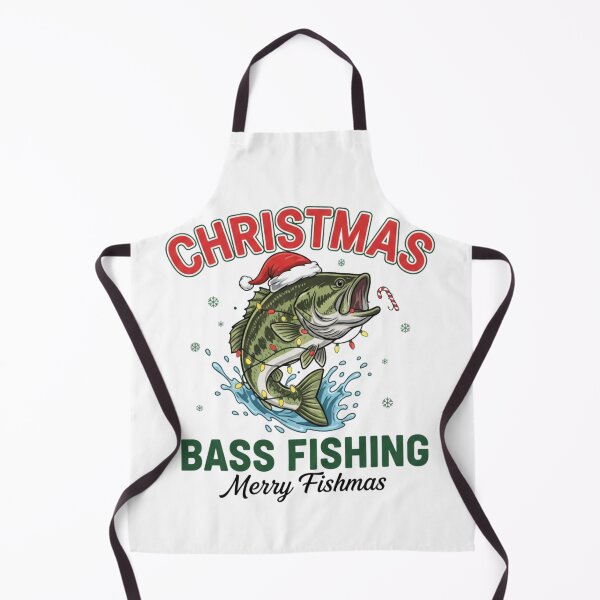 Item preview, Merry Fishmas Bass Fishing | Funny Christmas Fishing T-Shirt designed and sold by Wear Sculpt.