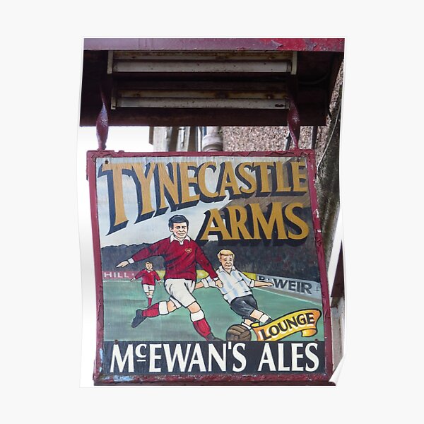 Tynecastle Arms Pub Sign, Edinburgh Poster