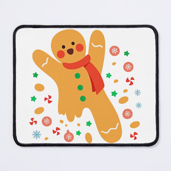 Item preview, Cute Gingerbread Man with Christmas Candy Holiday Design designed and sold by ArtfulWeave.