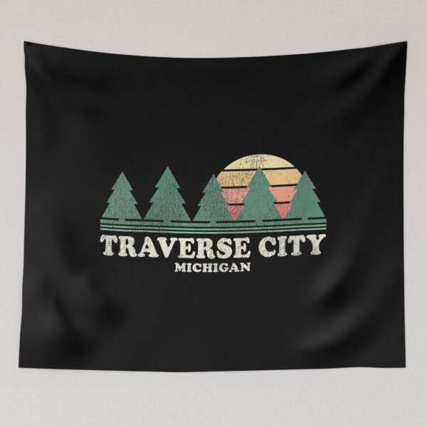 Item preview, 	s Traverse City MI Vintage Throwback Tee Retro 70s Design 	 		 designed and sold by maouripyzek.