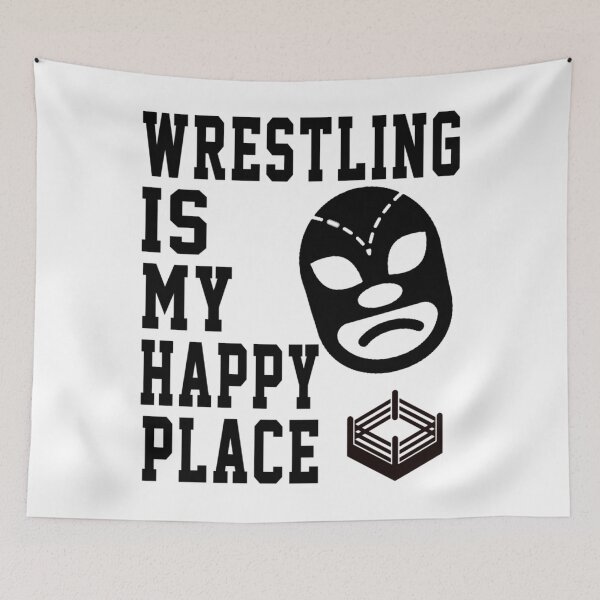 Item preview, Wrestling Is My Happy Place 	 	 designed and sold by imbulagessjin.