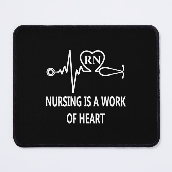 Item preview, s RN Nursing is A Work of Heart Nurses Appreciation Quote designed and sold by chaynyunonav.