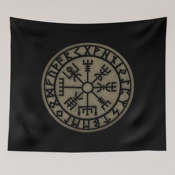 Item preview, Vegvisir Viking Compass Runes Nordic Celtic Protection Pullover 		 designed and sold by cohernirit8.