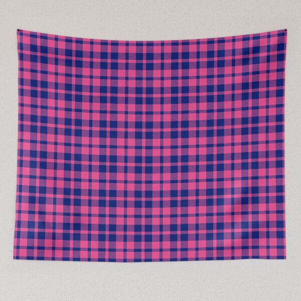 Item preview, Pink Blue Flannel Twill Plaid Design  designed and sold by PatternTitan.