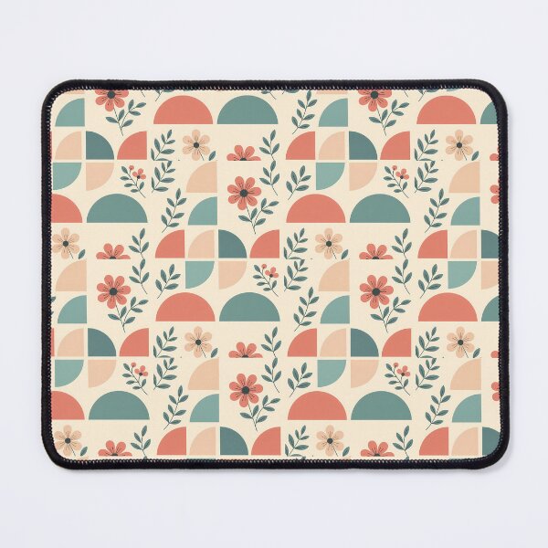 Item preview, Pastel Geometric Floral Flower Leaves, Light  Theme, Stylize, Repeated Texture Pattern (image size 8320x12480) designed and sold by Digital-Davinci.