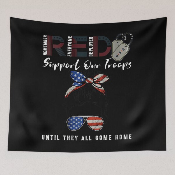 Item preview, 	s On Friday We Wear Red Friday Military Support troops US Flag 	 		 designed and sold by bossohkennoni.