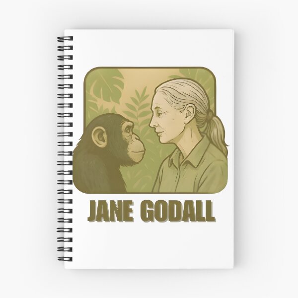 Item preview, Jane Godall and Chimpanzee Art designed and sold by THE LOST .