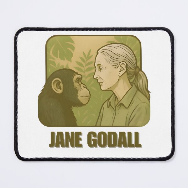 Item preview, Jane Godall and Chimpanzee Art designed and sold by THE LOST .