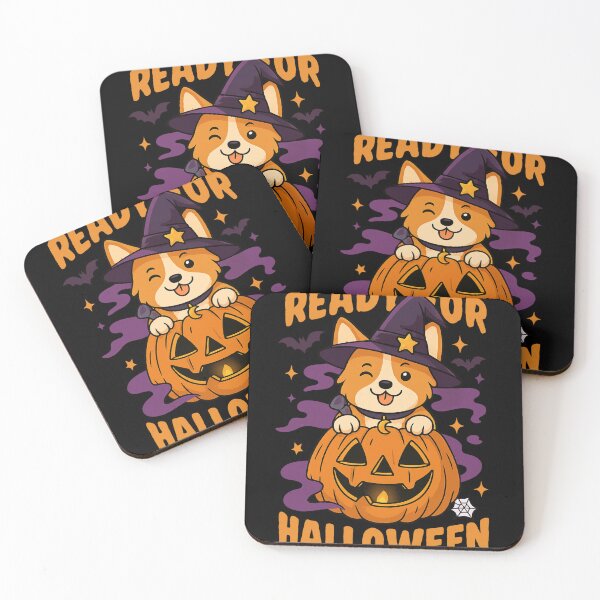 Item preview, Cute Corgi Witch with Pumpkin – Funny Halloween Dog designed and sold by haitrieuic96.