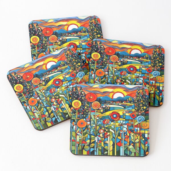 Item preview, Geometric Floral Landscape 3 designed and sold by George Hutton Hunter.