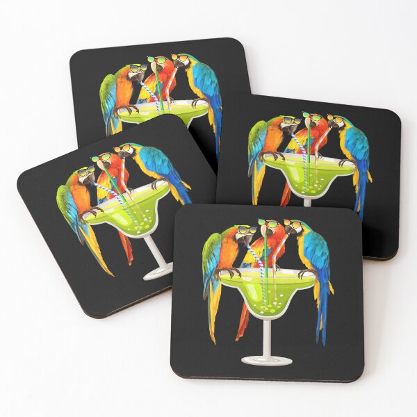 Item preview, 	s Parrots Drinking Margarita On Summer Vacation Birds Tee 	 	 		 designed and sold by bossohkennoni.