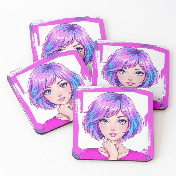 Item preview, Anime Girl Pastel Bob Hair designed and sold by 0606PM.