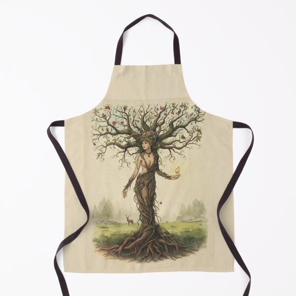 Item preview, She Is the Forest Art T-Shirt – Eco Spirit Nature Guardian Illustration designed and sold by Mythic Tide.