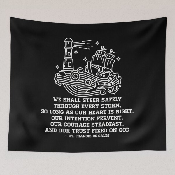 Item preview, St Frances de Sales Catholic Saint Quotes 	 Trust in God 	 		 designed and sold by jamahlabaev9.