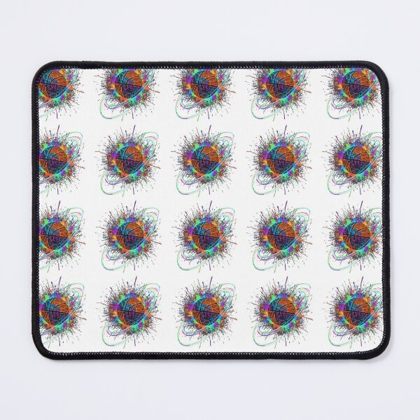 Item preview, A stylized basketball mid-air, surrounded by energetic paint splatters and motion lines designed and sold by FusionOfTrends.