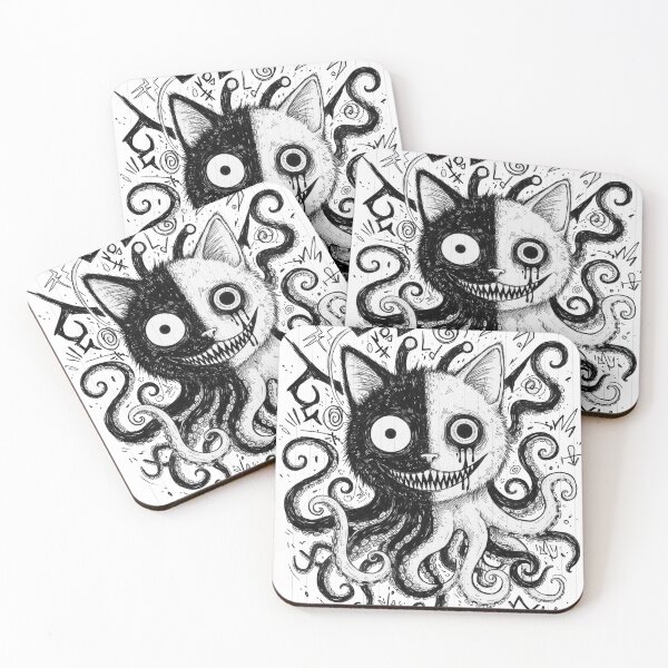 Item preview, creepy alien cat designed and sold by Saint Arts Studio.
