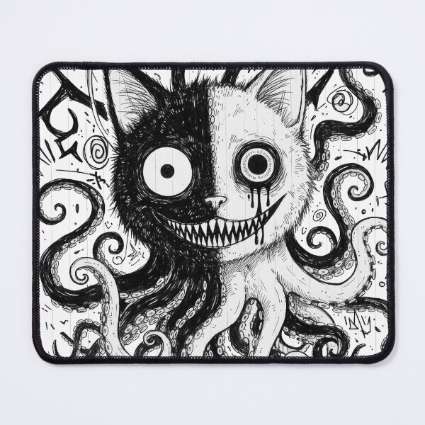 Item preview, creepy alien cat designed and sold by Saint Arts Studio.