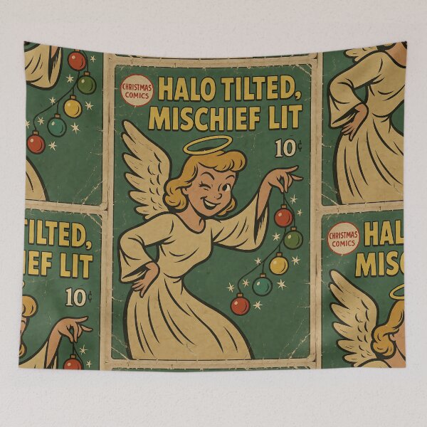 Item preview, Christmas Angel - Halo tilted, mischief lit designed and sold by bapupa.