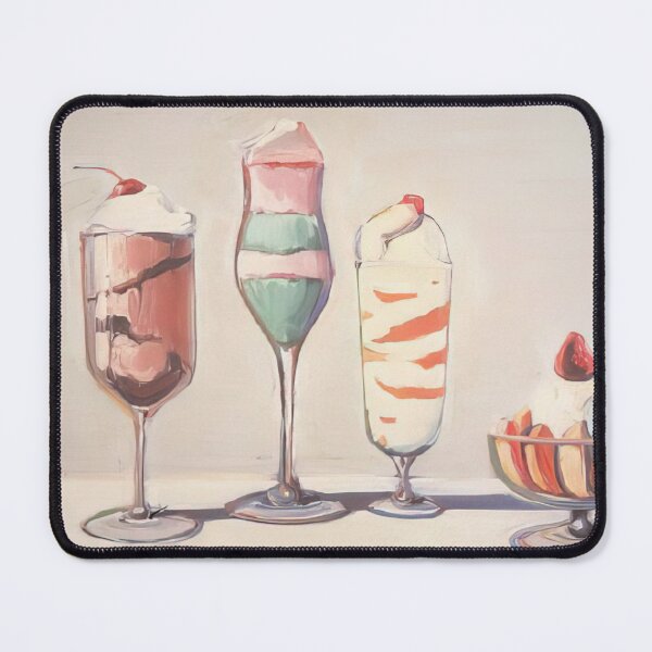 Item preview, Four Sundaes - Pop Art By Wayne Thiebaud designed and sold by Lipola.