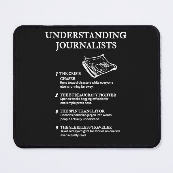 Item preview, Journalist Life – Funny News Industry Humor – Black designed and sold by PsyFlow35.