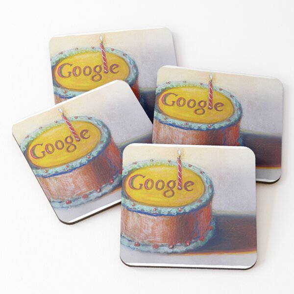 Item preview, Google - 12th Birthday Cake (doodle) - 2010 By Wayne Thiebaud designed and sold by Lipola.