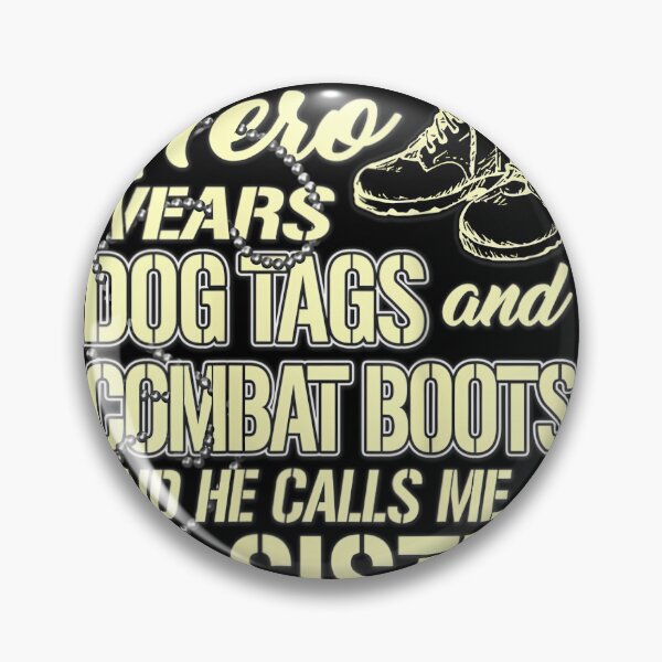 Item preview, 	s Hero Wears Dog Tags Combat Boots Proud Military Sister 	 		 designed and sold by kiovamisged.