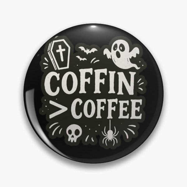 Item preview, Coffin > Coffee – Spooky Halloween designed and sold by Prints-by-Olaf.