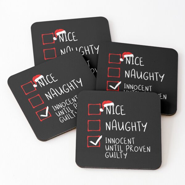 Item preview, Nice Naughty Innocent Until Proven Guilty Christmas List 		 designed and sold by jerlanduenhan.