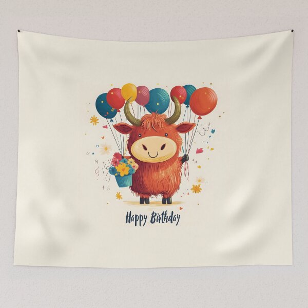 Item preview, Cute Ox Celebrate Birthday designed and sold by Anicue.