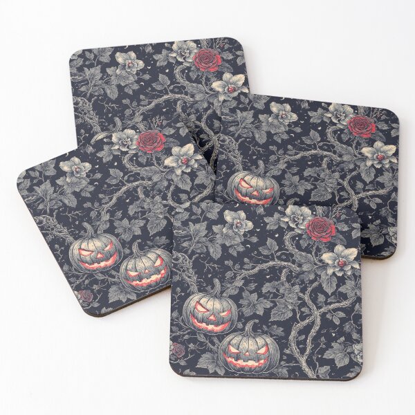 Item preview, Gothic Pumpkin Vine: Spooky Seamless Pattern designed and sold by Eden Underground Radio (Official Merch).