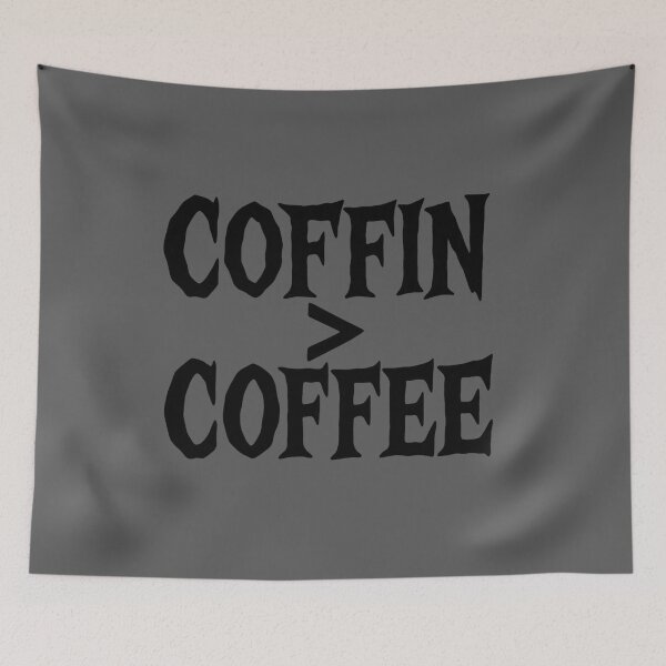 Item preview, Coffin > Coffee – Spooky Halloween designed and sold by Prints-by-Olaf.