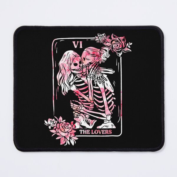 Item preview, The Lovers Tarot Card Goth ing Lesbian Skeletons 		 designed and sold by lacherzeunerv.