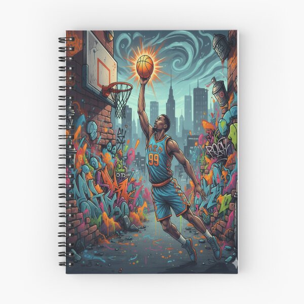 Item preview, Street Art Basketball Dunk – Vibrant Mural Style Poster designed and sold by FusionOfTrends.
