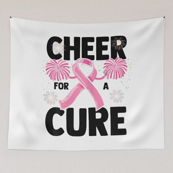 Item preview, 	s Cheer For A Cure Breast Cancer Awareness Month Pink 		 designed and sold by myrtaeljonh.