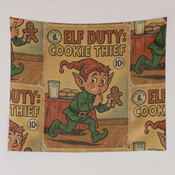 Item preview, Christmas Elf - Elf duty cookie thief designed and sold by bapupa.