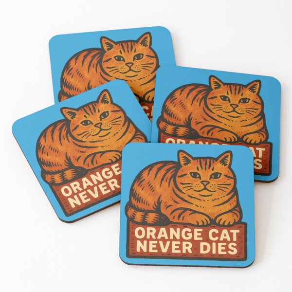 Item preview, Orange cat never dies designed and sold by Chemonsmusic.