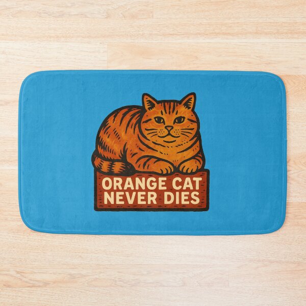 Item preview, Orange cat never dies designed and sold by Chemonsmusic.