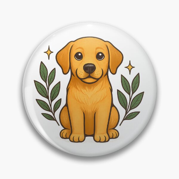 Artikelvorschau, Niedliches Labrador-Welpen-Logo – Emblem für Hundeliebhaber entworfen und verkauft von VDekDesigns.