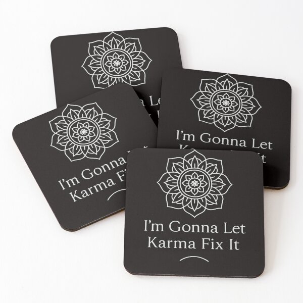 Item preview, I’m Gonna Let Karma Fix It – Minimalist Mandala Design designed and sold by FrameFlow.