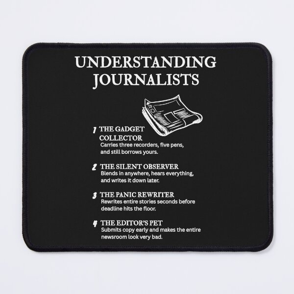 Item preview, The Journalist Life – Funny News Industry Humor	– Black	 		 designed and sold by PsyFlow35.