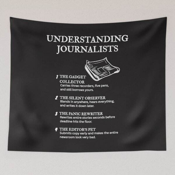 Item preview, The Journalist Life – Funny News Industry Humor	– Black	 		 designed and sold by PsyFlow35.