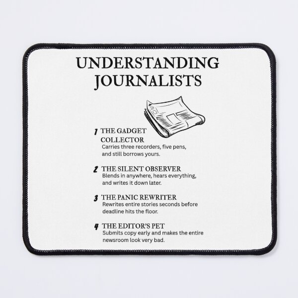 Item preview, The Journalist Life – Funny News Industry Humor				 designed and sold by PsyFlow35.