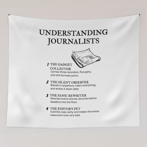 Item preview, The Journalist Life – Funny News Industry Humor				 designed and sold by PsyFlow35.