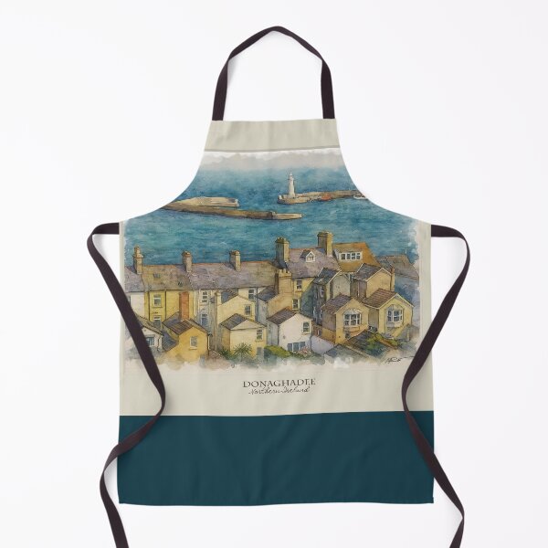 Item preview, watercolor with a view Donaghadee, Northern Ireland, designed and sold by miro-bob-design.