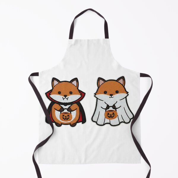 Item preview, Halloween Fox Duo Cute Vampire Fox and Ghost Fox Trick or Treat Pumpkin Costume designed and sold by ArtDesignTp.
