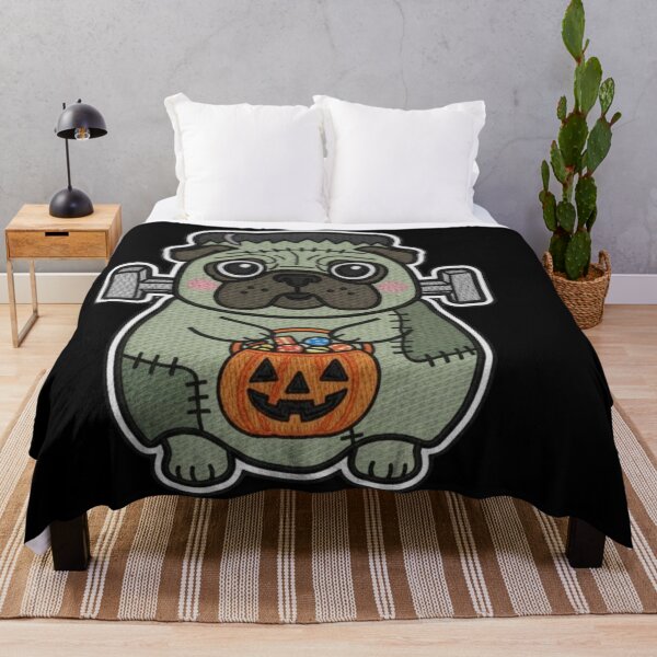 Item preview, Halloween Pug Costume Frankenstein Cute Kawaii Spooky Dog Trick or Treat Pumpkin designed and sold by ArtDesignTp.