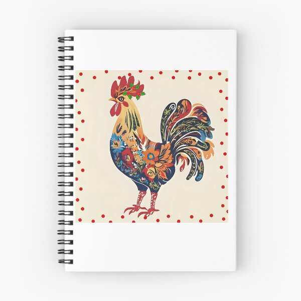 Item preview, Polish Folk Art Rooster – Colorful Wycinanki Christmas Design designed and sold by AmberWit.